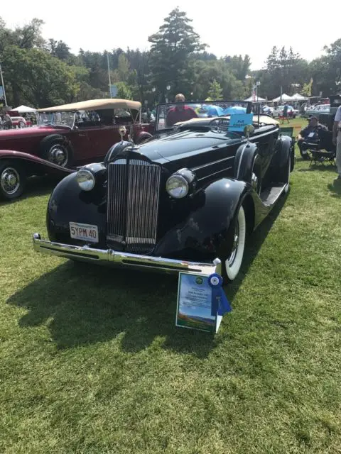 1936 packard rumble seat roadster convertible, 1401, show car, award winner