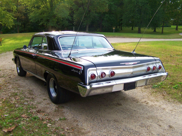 1962 impala 396bb ps,pb,ac,9"