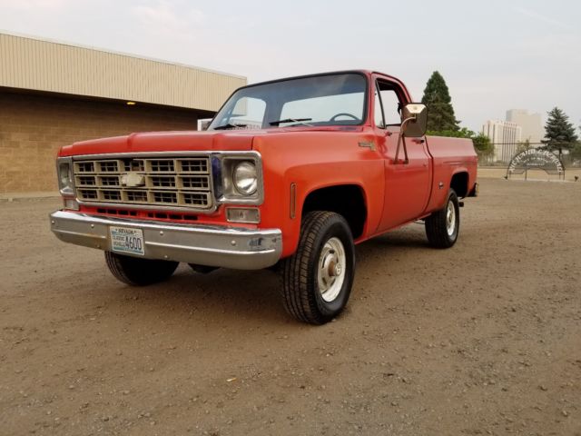 1977 chevy scottsdale c10 4x4 4 speed one owner all original only 65k orig miles