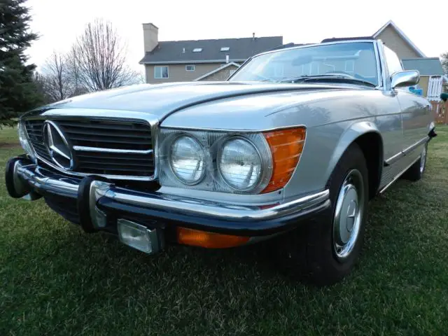 1972 mercedes benz 350sl roadster convertible. both tops. only 92k miles! p/w!