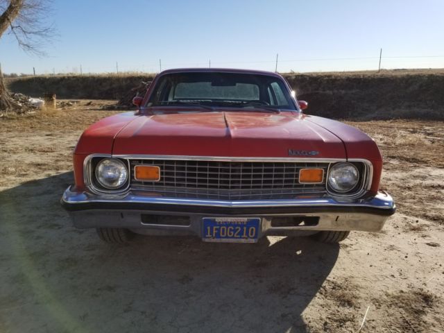 1973 chevy nova 350 coupe, 56k original miles, good condition, family owned