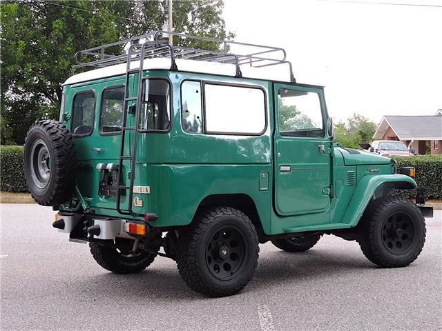 1976 toyota land cruiser bj40 48,965 miles green 3.4l manual diesel
