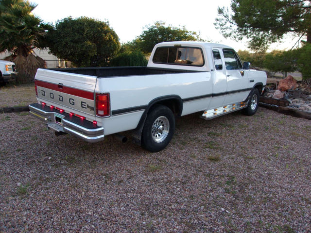 1993 dodge ram diesel 250 le club cab cummins diesel 5.9l 2wd pickup