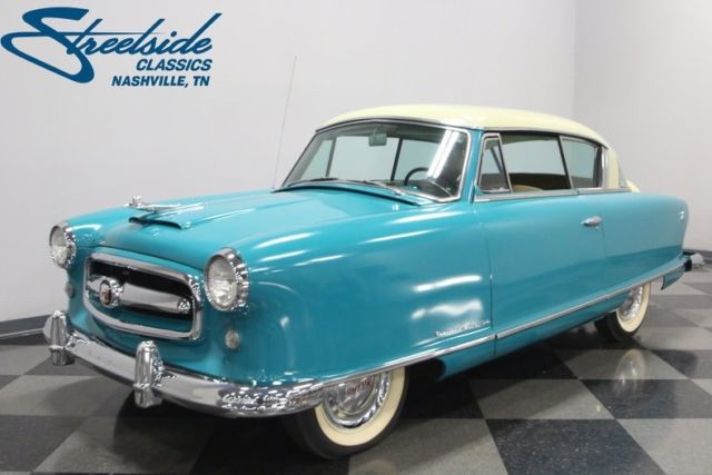 1953 nash rambler country club 76017 miles caribbean blue coupe 184 ci 3 speed m