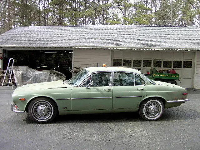 1971 jaguar xj6 xj 6 2 owner willow green & suede green leather rebuilt eng/tran