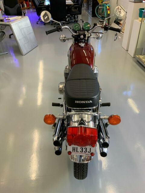 1976 honda cb-750 museum quality cb 750 four 9141 miles burgundy other 737cc 5