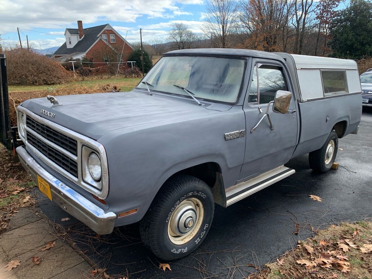 1980 dodge power wagon grey 4wd manual custom