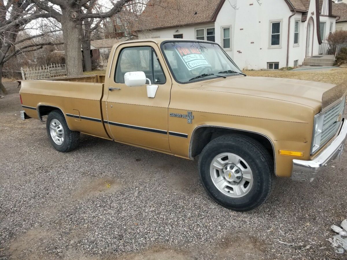 1984 chevrolet c20 pickup brown rwd automatic