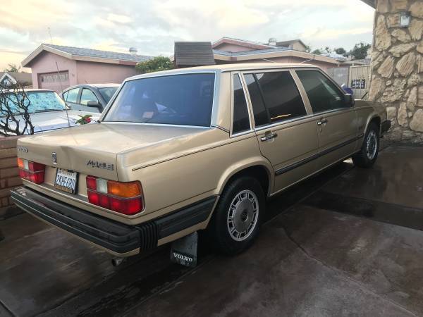 1988 classic volvo 740 gle full black black leather collection car
