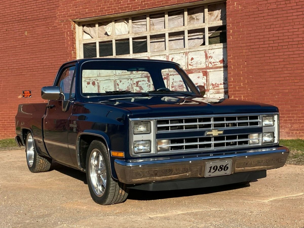 1986 chevy silverado c10 short bed pickup truck built by cheyenne pickup parts