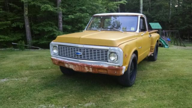 1971 chevy c10 2wd 350 3 speed patina classic farm truck runs drives clean title