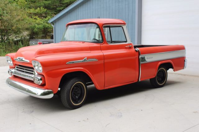 1958 chevrolet cameo apache, resto mod, patina, survivor, c10, pickup, fleetside