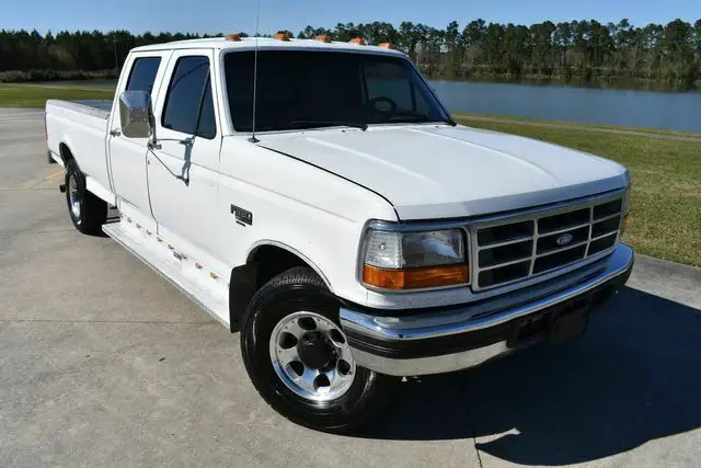 1994 ford f350 xlt 279000 miles white pickup truck 8 automatic
