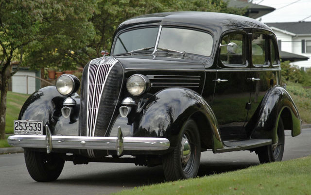 rare 1936 hudson trunkback - very original survivor car - electric hand option