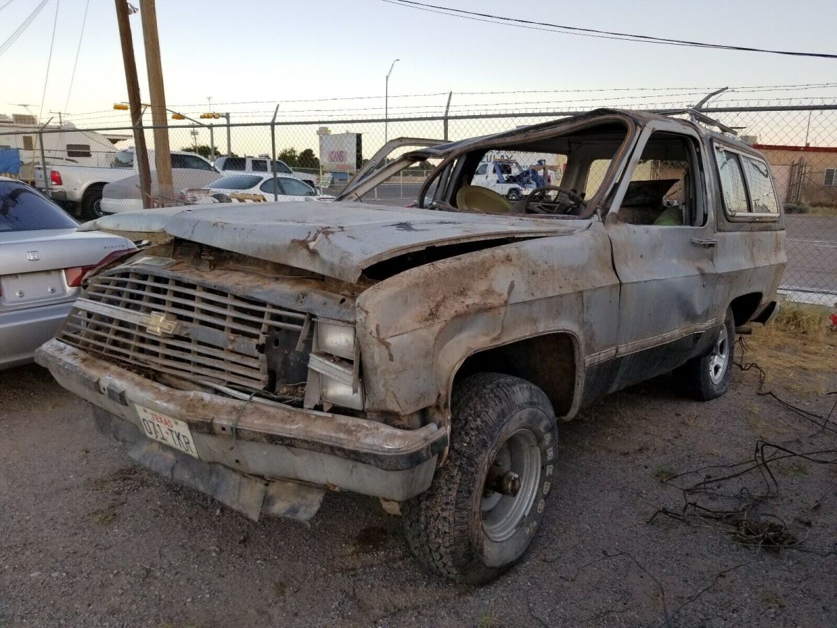 1983 chevrolet k5 blazer suv grey 4wd automatic k10