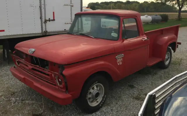 1966 ford f-100 step side 351w c4 2wd