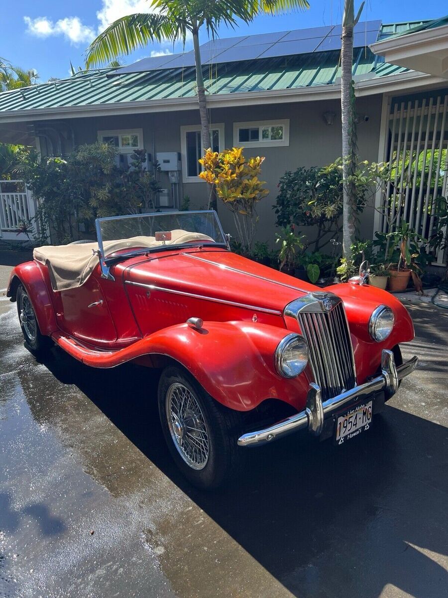 1954 mg tf red rwd manual