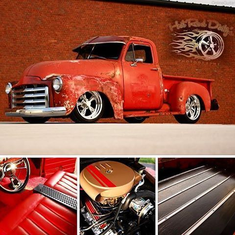 restomod chevy hot rat street rod no air ride bagged patina shop truck 47 53 ac
