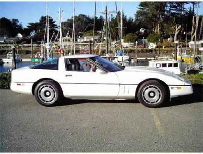 1984 corvette white ~ removable top in yuba city, ca