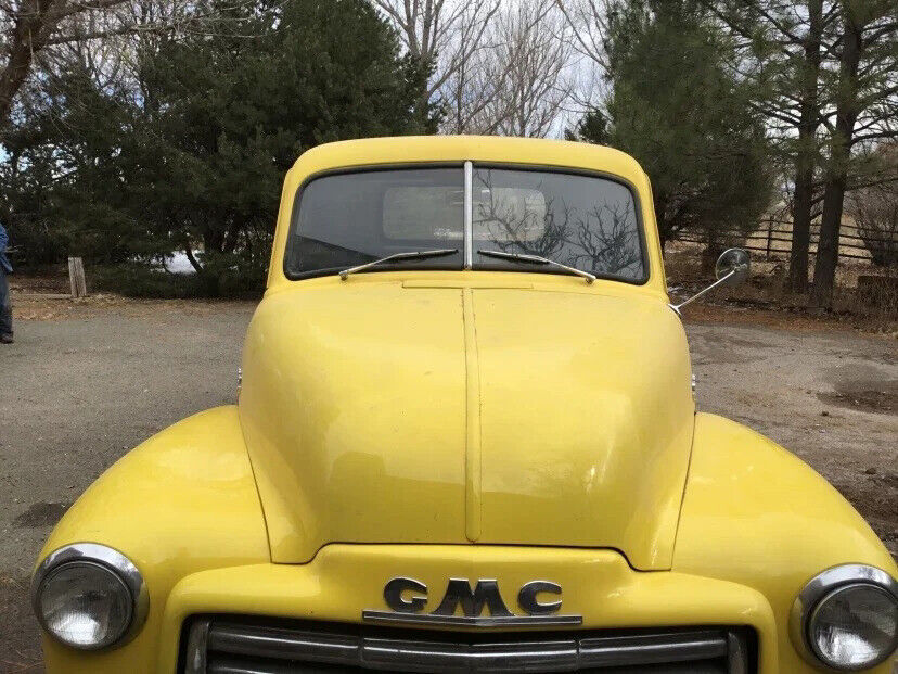 1950 gmc 100 6-cylinder wood bed floor original gauges