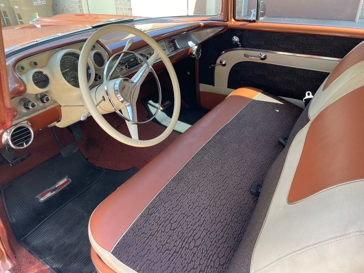 1957 chevrolet bel air sedan brown rwd automatic