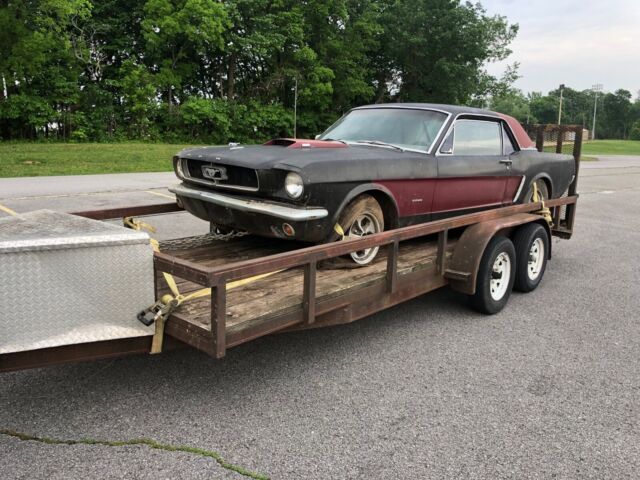 1965 ford mustang coupe red