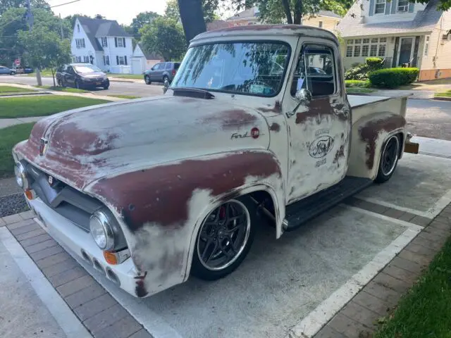 1955 ford f100 pickup white rwd manual pickup