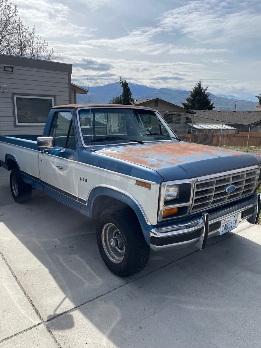 1984 ford f-150 pickup blue 4wd automatic xl