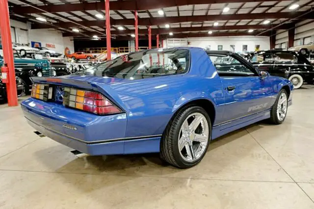 1987 chevrolet camaro z28 iroc-z 74786 miles blue metallic coupe 5.0l v8 automat