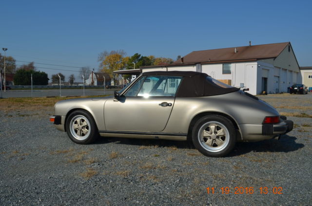 1985 porsche 911 carrera convertible no reserve
