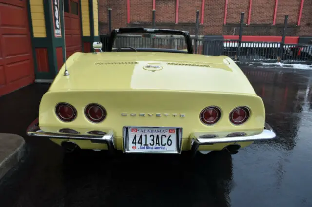 1968 chevrolet corvette 1968 #'s matching safari yellow loaded! ac ps pb! 42158
