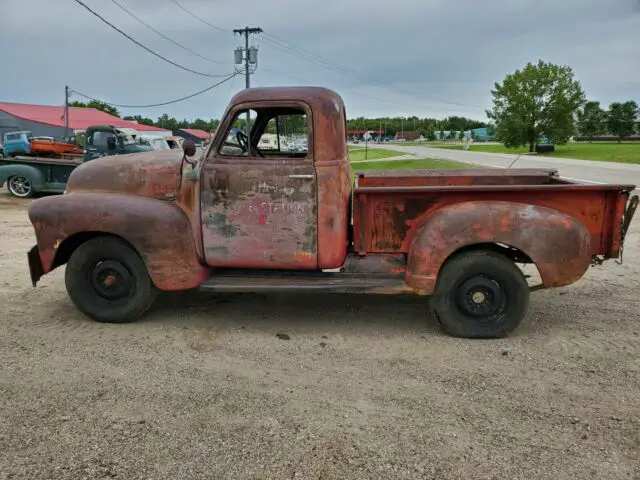 1951 gmc / chevy pickup truck patina model 100 short box ratrod