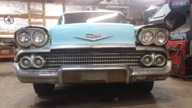 1958 chevy chevrolet biscayne rat rod 283 powerglide auto restoration project