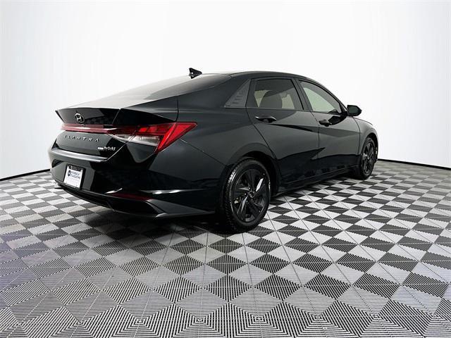 2021 hyundai elantra hev blue