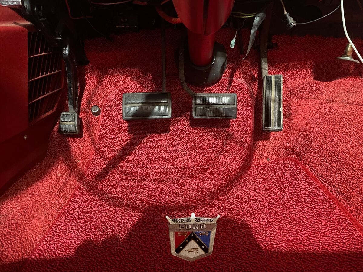 1965 ford galaxie 500 convertible, manual column transmission, three on the tree