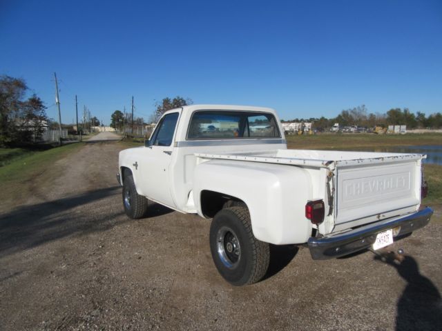 1981 81 chevrolet chevy 4x4 short wheel base step side c20 truck