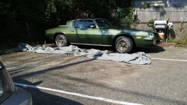 1979 chevrolet camaro green sport coupe