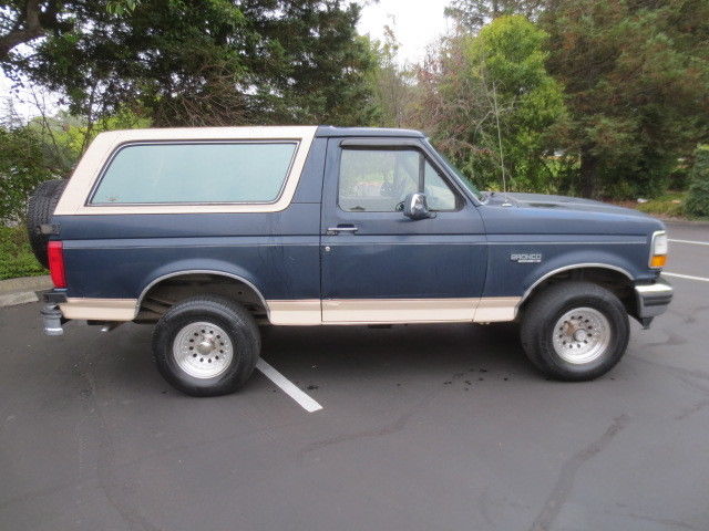 92 1992 ford bronco eddie bauer 4x4 no rust california truck