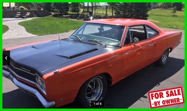 68 plymouth road runner rare classic 440 8 cylinder needs a transmission c84226
