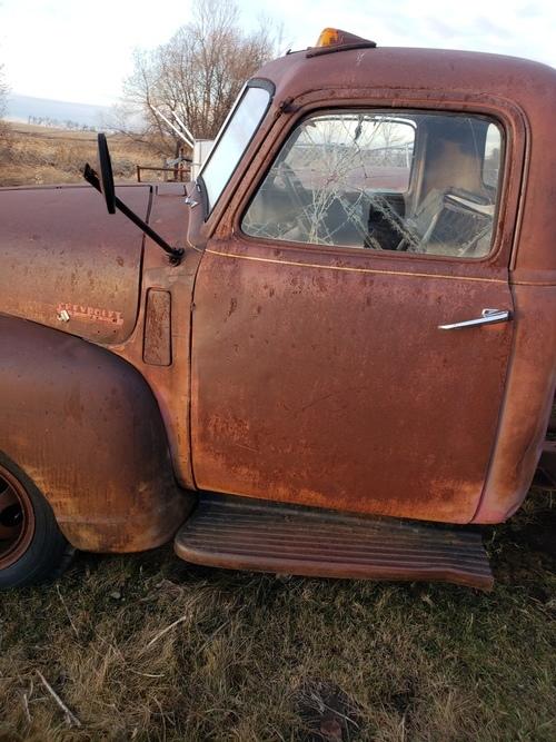 1949 chevy grain truck cab have box for it no fender cab is in good shape all