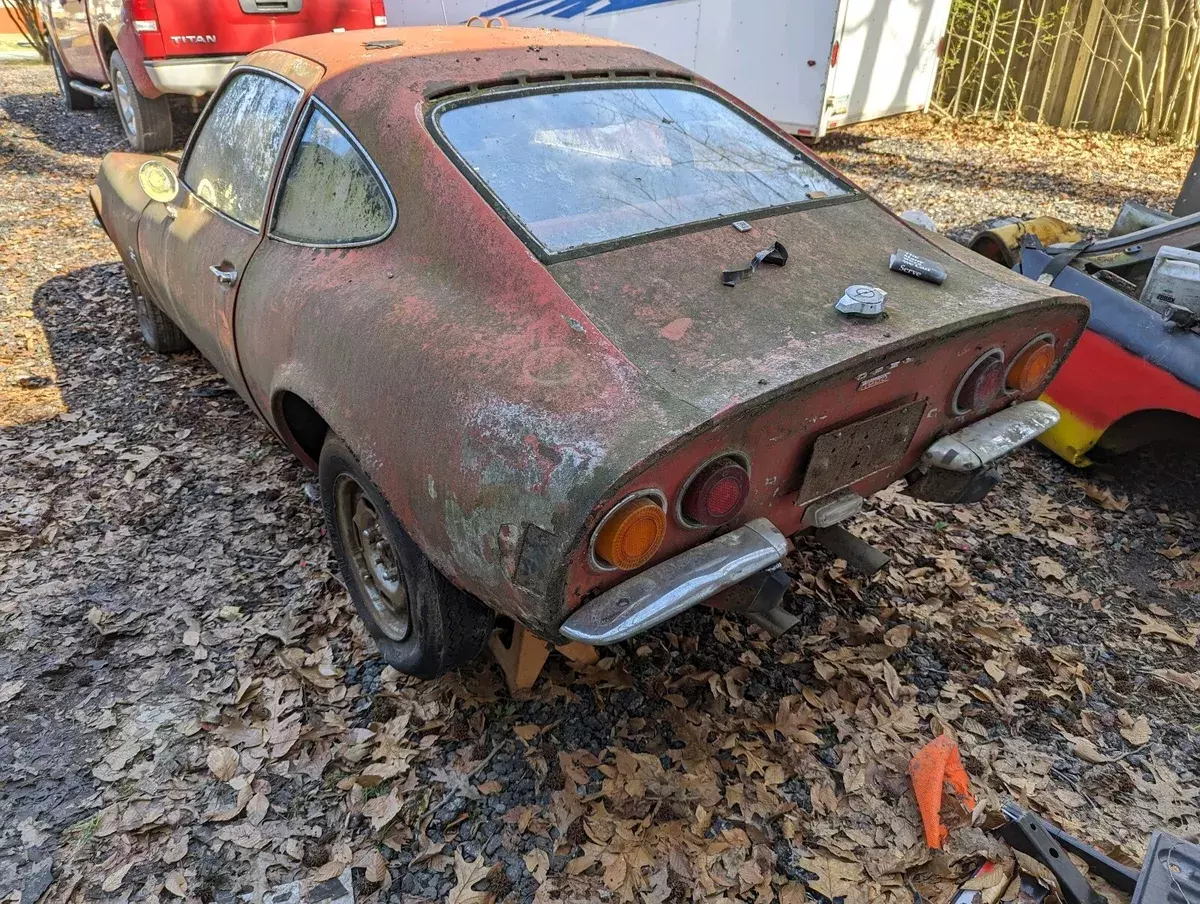 1970 opel gt 1900 coupe red rwd manual