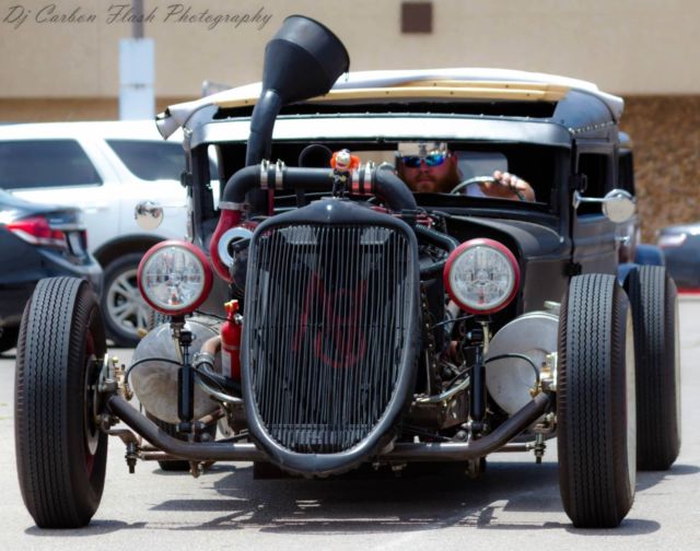 1931 ford model a "tudor" diesel rat rod