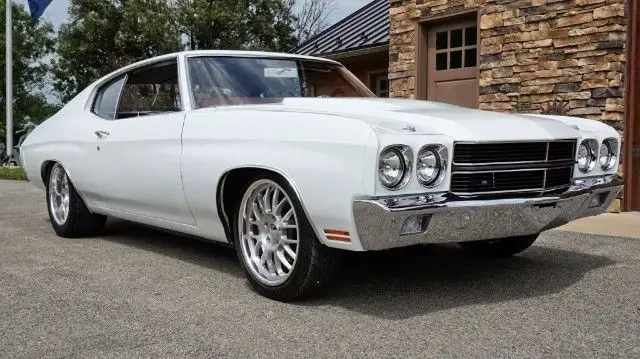 chevrolet chevelle ghost white with 33,337 miles, for sale!