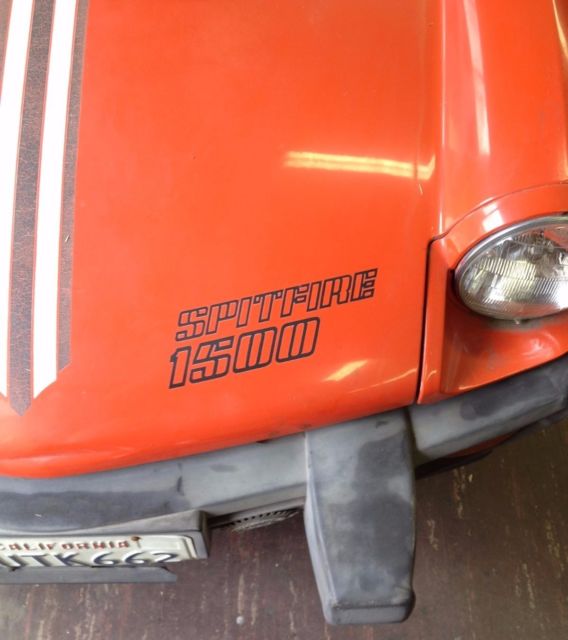 triumph spitfire 1979 - 60,938 orig miles (in storage for 25 years) exlnt extr