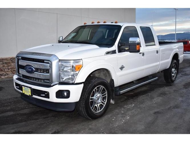 2014 ford f-350 super duty platinum 4x4 platinum 4dr crew cab 6.8 ft. sb srw pickup for sale in butte, montana