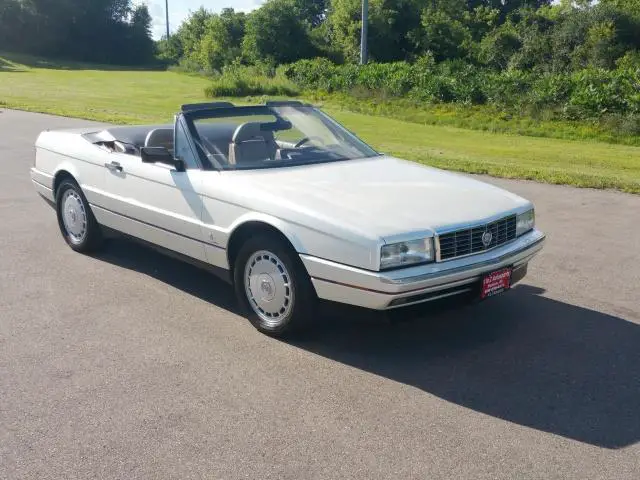 1991 cadillac allante 26410 miles white 4l na v8 overhead valves (ohv) 16v aut