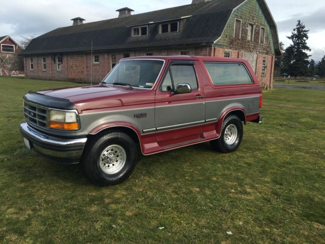 1993 ford bronco xlt 4x4 lariat rust free 135k. 5.8l stock worldwide no reserve