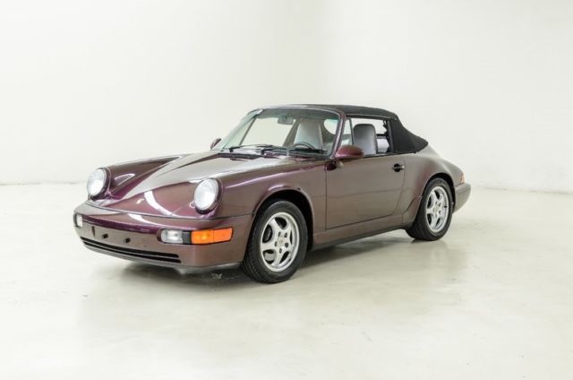 1991 porsche 911 carrera 4 cabriolet 71606 miles amethyst metallic convertible
