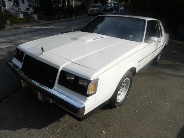 1987 buick regal grand national 81000 miles white 2door 6 cyl 3.8 automatic