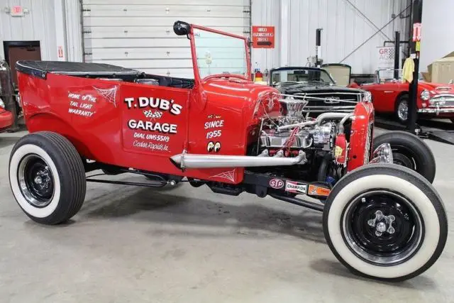 1927 ford model t 4723 miles red coupe v6 automatic